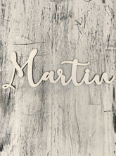 Nombre de madera imantado L