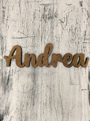 Nombre de madera imantado L