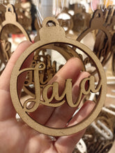 Bola de Navidad de madera personalizada