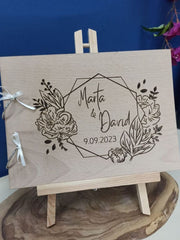 Álbum de fotos de madera