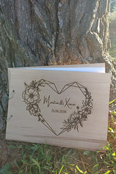 Libro de firmas de madera