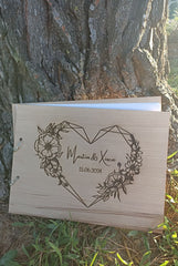 Libro de firmas de madera