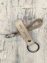 Llavero de piel personalizado