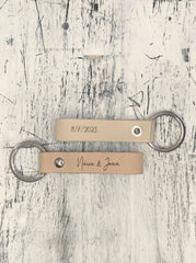 Llavero de piel personalizado