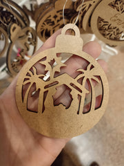 Bola de Navidad de madera