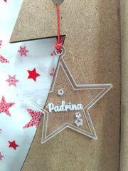 Estrella de Navidad personalizada