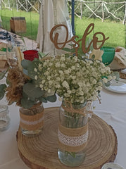 Mesero de madera estilo topper