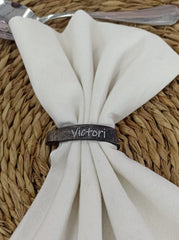 Servilletero de asta natural