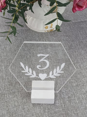 Mesero metacrilato con peana