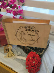 Álbum de fotos de madera