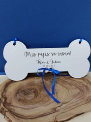 Porta anillos para perro