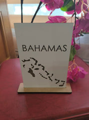 Mesero madera blanca