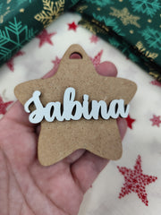 Estrella de Navidad Personalizada