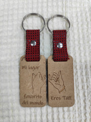 Llaveros de madera