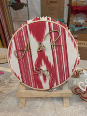 Aro porta anillos de tela de "llengos"