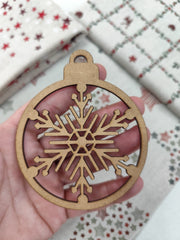 Bola de Navidad Copo de Nieve