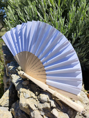 Abanico de tela.