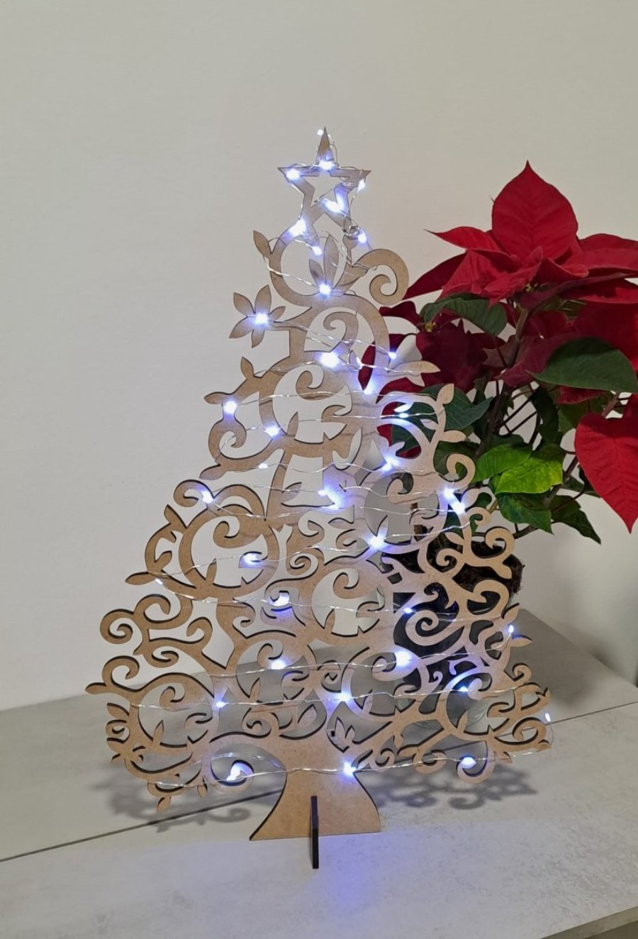 Árbol de Navidad de madera.