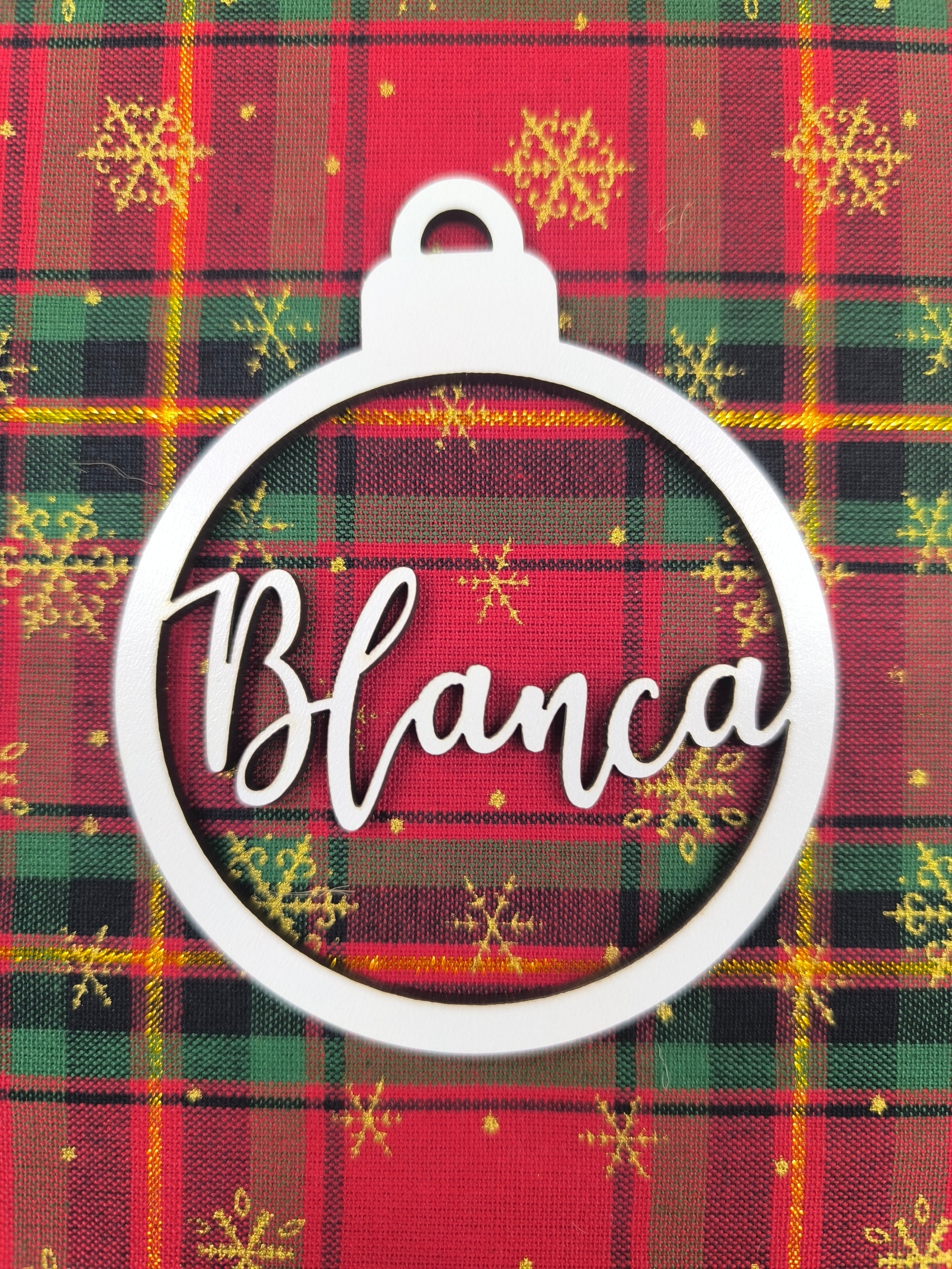 Bola de Navidad de madera personalizada