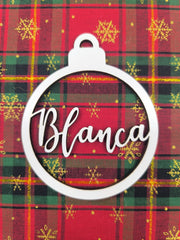 Bola de Navidad de madera personalizada